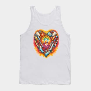 Tie Dye PCA Cute Nurse Day CNA RN Nurse Week Nursing Tank Top